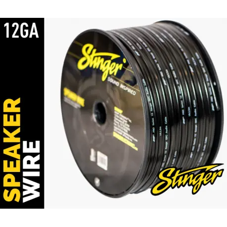 Stinger høyttalerkabel 4mm² SPW512BK 14ga. sort pris pr meter 