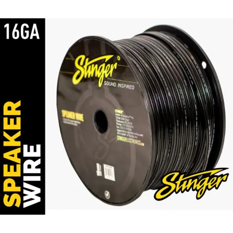 Stinger høyttalerkabel 1,5mm² SPW516BK 16ga. sort - pris pr meter 