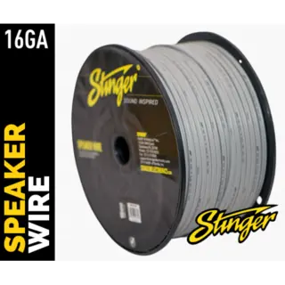 Stinger høyttalerkabel 1,5mm² SPW516GY 14ga. grå pris pr meter