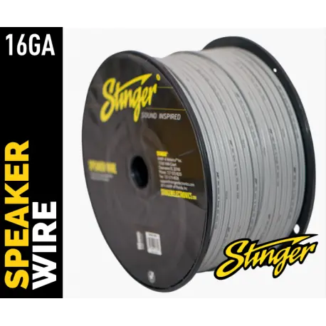 Stinger høyttalerkabel 1,5mm² SPW516GY 14ga. grå pris pr meter 