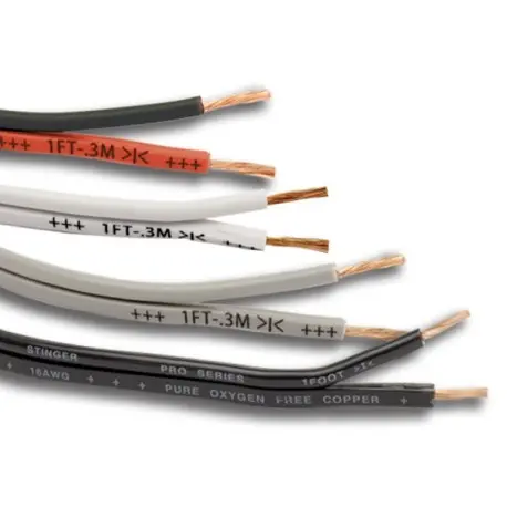 Stinger høyttalerkabel 1,5mm² SPW516GY 14ga. grå pris pr meter 