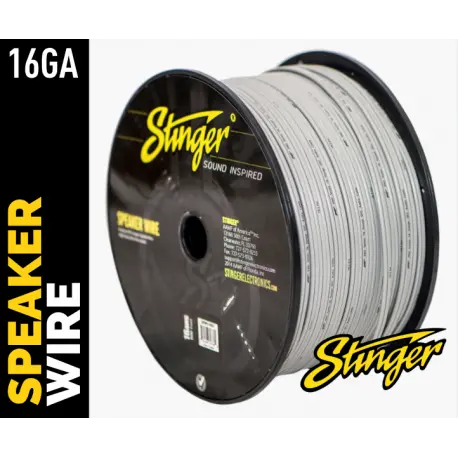 Stinger høyttalerkabel 1,5mm² SPW516WH 16ga. hvit - pris pr meter 