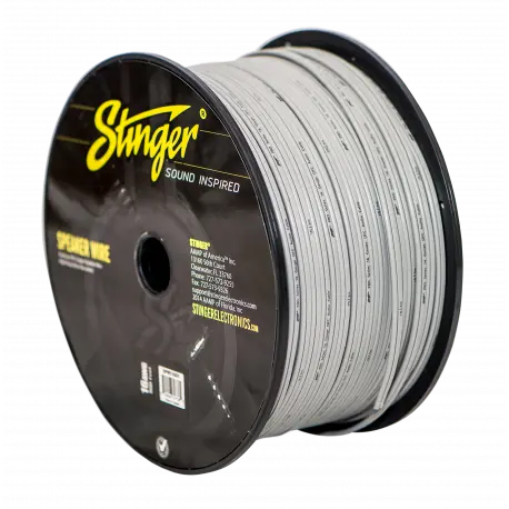 Stinger høyttalerkabel 1,5mm² SPW516WH 16ga. hvit - pris pr meter 