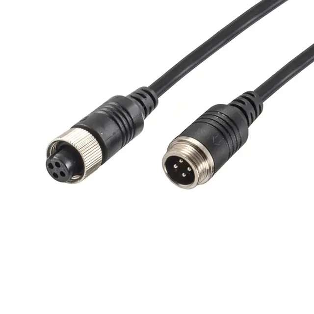 Ryggekamera Kabel 10m 4-pin 10m kabel med 4-pin kontakt 