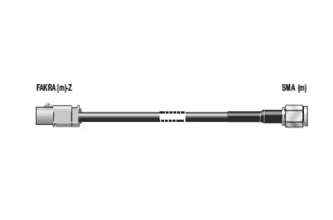 ANTENNENSYSTEME Antenne adapter FAKRA (Han) - SMA (Han) 