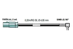ANTENNENSYSTEME Antenne adapter FAKRA (Han) - SMB (Hun)