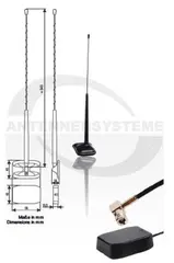 ANTENNENSYSTEME DAB-antenne - SMB Aktiv vindusantenne med utvendig pisk