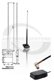 ANTENNENSYSTEME DAB-antenne - SMB Aktiv vindusantenne med utvendig pisk