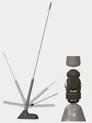 ANTENNENSYSTEME +/- 90° adapter Adapter +/- 90° for antennepisk