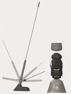 ANTENNENSYSTEME +/- 90° adapter Adapter +/- 90° for antennepisk