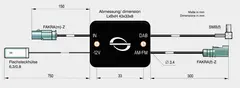 ANTENNENSYSTEME FM/DAB splitter - SMB FAKRA (Hann) -> FAKRA (Hunn)