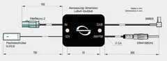 ANTENNENSYSTEME FM/DAB splitter - SMB DIN (Hann) -> FAKRA (Hann)