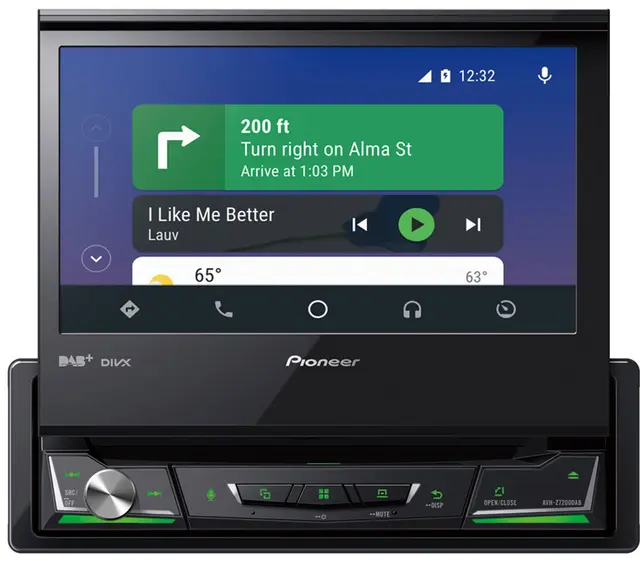 PIONEER AVH-Z7200DAB 1 DIN DVD DAB BT USB/IPHONE 7" 
