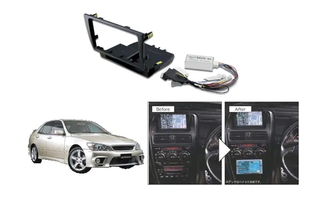 BEATSONIC PREMIUM komplett 2-DIN kit IS m/navi m/aktivt system (2001-2005) 