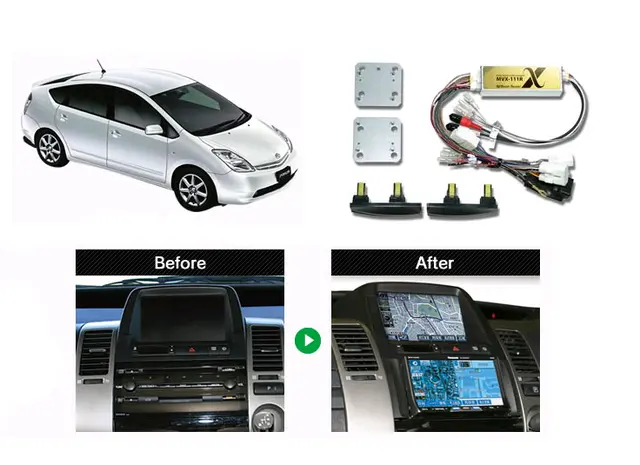 BEATSONIC PREMIUM komplett 2-DIN kit Prius m/navi u/aktivt system (2007-2009) 