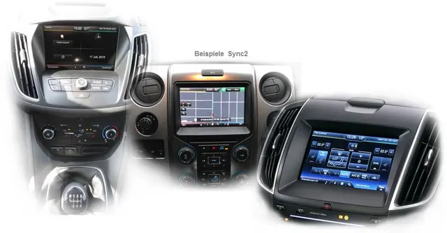 CAS Ryggekamera-Adapter (Flatkabel) Ford (2015 -->) m/8" Sync2 Touch 