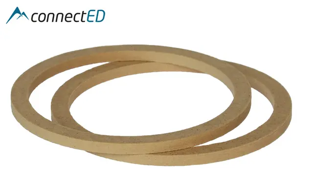 ConnectED MDF høyttaleradaptere (165mm) Universale (8mm dybde) 