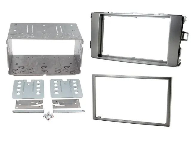 ConnectED monteringsramme 2-DIN Toyota Auris (2007-2012) Metallgrå 