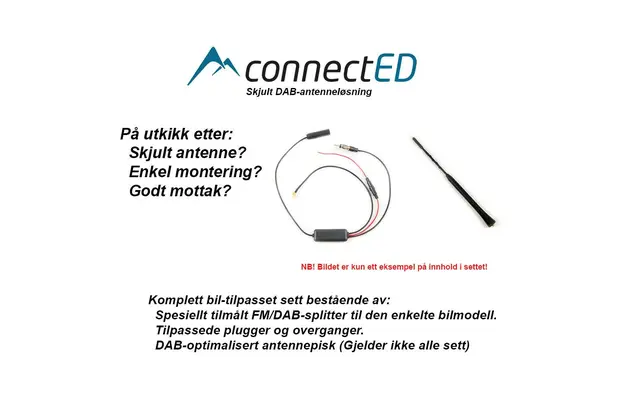 ConnectED skjult DAB-antenne (SMB) Audi A1 (2010 - 2018) m/Chorus 