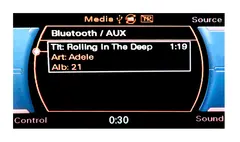 ConnectED BT AUDIO/AUX-adapter (CAN-BUS) Audi m/Concert III/Symphony III