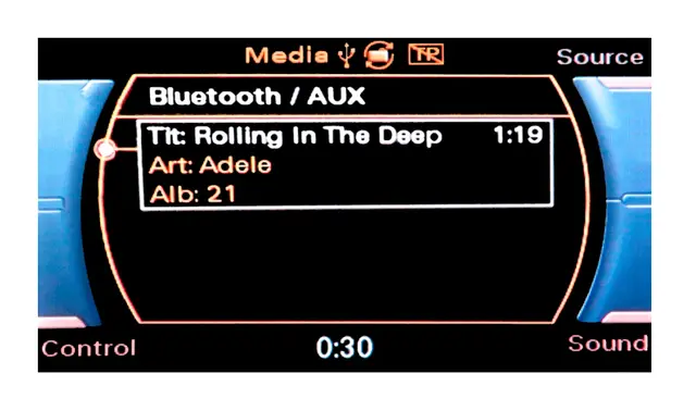 ConnectED BT AUDIO/AUX-adapter (CAN-BUS) Audi m/Concert III/Symphony III 