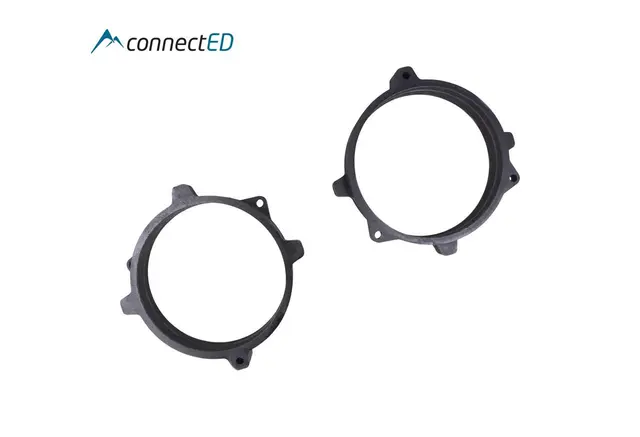 ConnectED MDF høyttaleradaptere (130mm) BMW X5/X6 (F15/F16) (2014 - 2019) front 