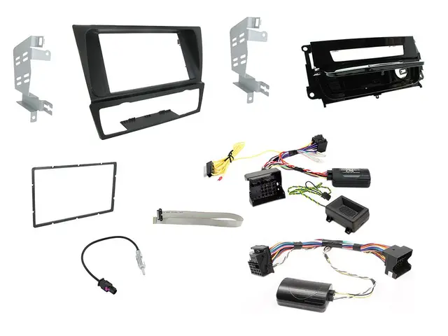 ConnectED komplett 2-DIN monteringskit BMW 3-Serie (2005-2011) m/Auto AC - Sort 