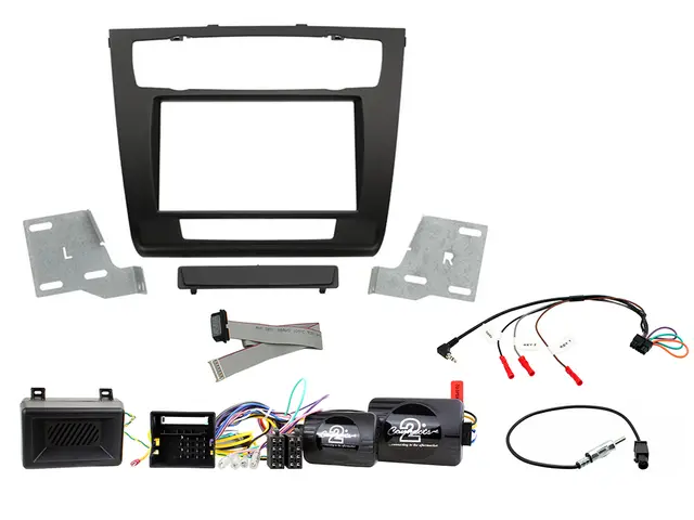 ConnectED komplett 2-DIN monteringskit BMW 1-Serie (2008 - 2011) m/Auto klima 