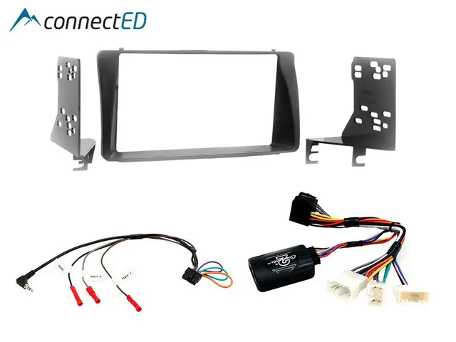 ConnectED komplett 2-DIN monteringskit Toyota Corolla (2002 - 2007) m/rattkont. 
