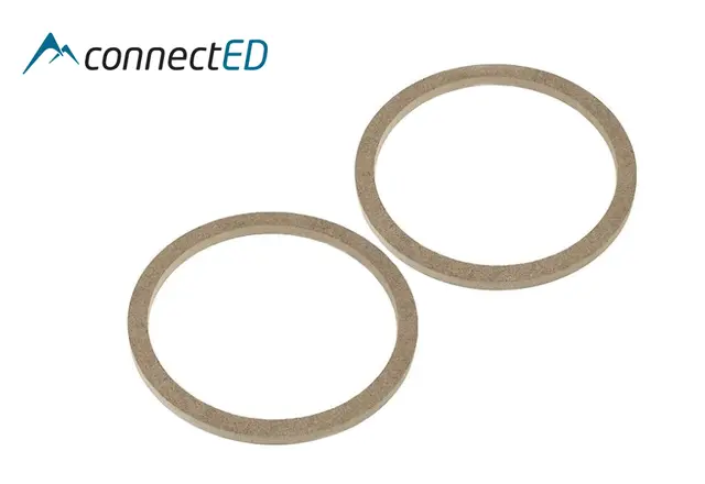 ConnectED MDF høyttaleradaptere (165mm) Universale høyttalerringer 8mm dybde) 