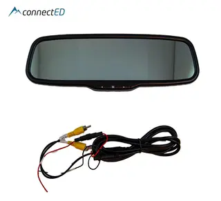 ConnectED Sladrespeil m/5" skjerm Clip-on speil med innebygget 5" skjerm