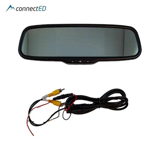 ConnectED Sladrespeil m/5" skjerm Clip-on speil med innebygget 5" skjerm 
