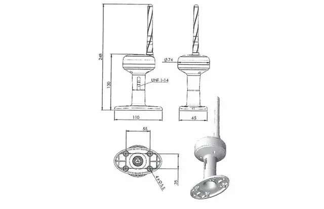 ConnectED Marine DAB antenne Hvit (SMA) 