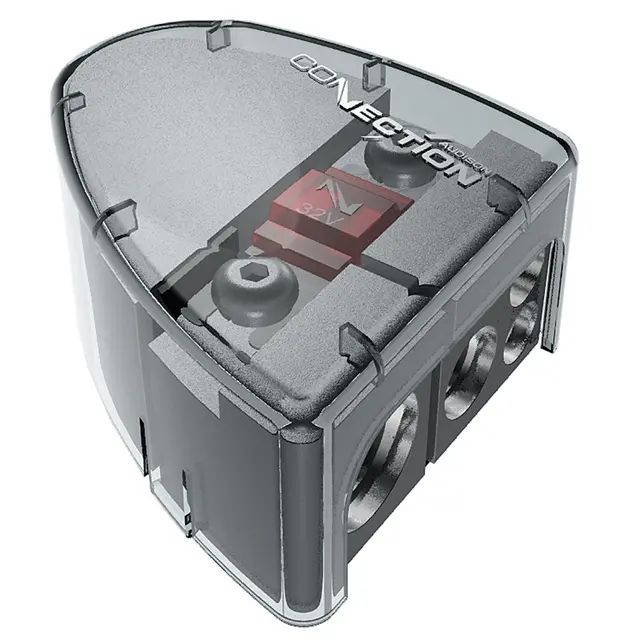 Connection polsko positiv m/80A sikring Batteri polsko  platinum, 54/21/10mm 