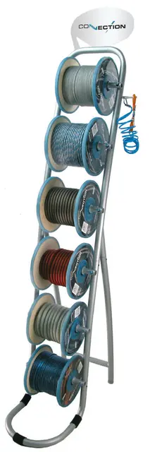 Connection stativ for 6 kabelruller 