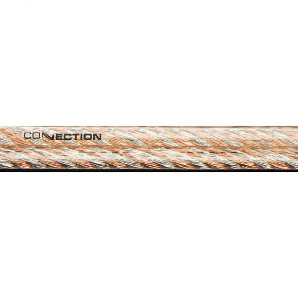 Connection høyttalerkabel, 2,67mm² Transparent, 125 meter rull 