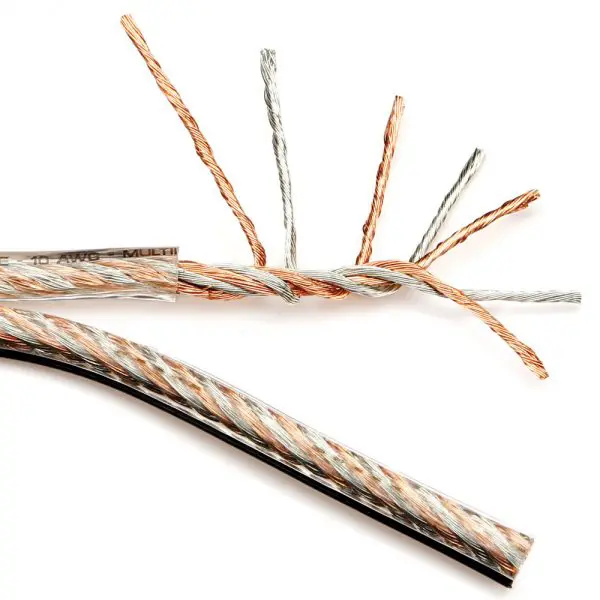 Connection høyttalerkabel, 2,67mm² Transparent, 125 meter rull 