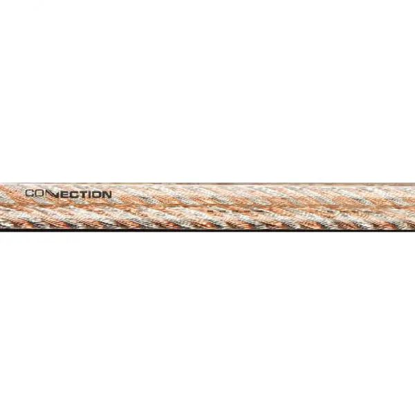 Connection høyttalerkabel, 1,78mm² Transparent, 150 meter rull 