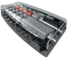 Connection splittblokk +/- Unik splittblokk for både strøm og jord