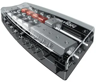 Connection splittblokk +/- Unik splittblokk for både strøm og jord