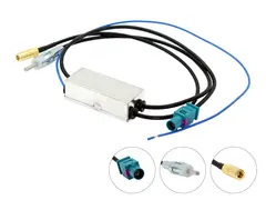 CONNECTS2 FM/DAB splitter - SMB DIN (Han) - FAKRA (Han) - SMB (Hun)