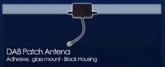 CONNECTS2 DAB-antenne - SMA For montering på glassrute