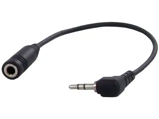 CONNECTS2 Mini-jack overgang 3,5mm hunn --> 2,5mm hann
