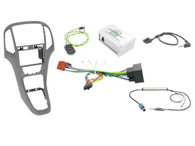 CONNECTS2 komplett monteringskit 2-DIN Opel Astra (2010 - 2015) Grå 