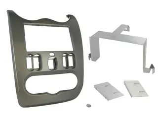 CONNECTS2 Premium monteringskit 2-DIN Duster/Logan/Sandero (2010-2013) Grå