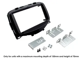 CONNECTS2 Premium monteringskit 2-DIN Aygo/108/C1 (2014-->) Pianosort