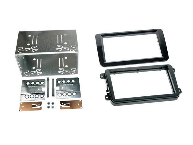 CONNECTS2 Premium monteringskit 2-DIN VW/Skoda RCD/RNS-formfaktor (Sort piano) 