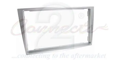 CONNECTS2 Monteringsramme 2-DIN Opel - Headunits "med knekk" Chrome 