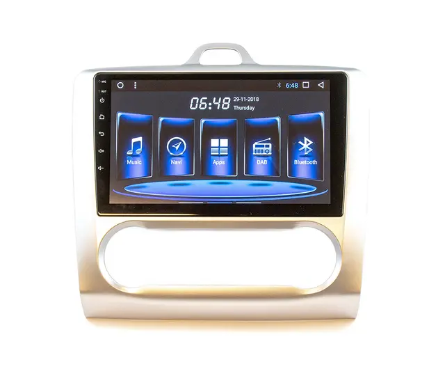 HARDSTONE Android headunit - 9" Ford Focus (2008 - 2010) m/Auto AC 