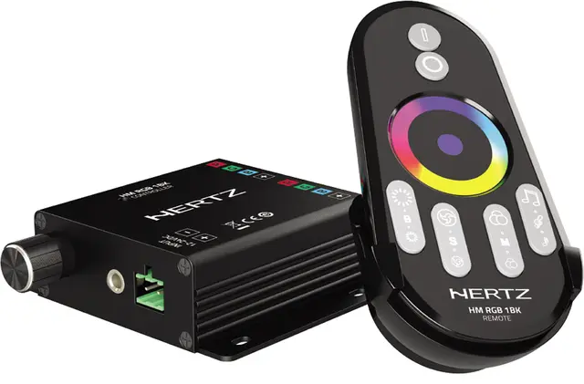 Hertz HM RGB 1 BK Fjernkontroll for HMX LD høyttalere 